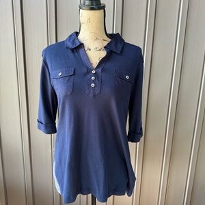Women’s Croft&Barrow Navy Blue Women's Top XL